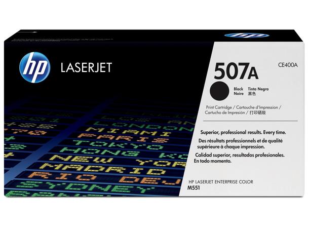Toner HP 507 CE400A 5.5K sort Pro 500 | MFP M570dn 